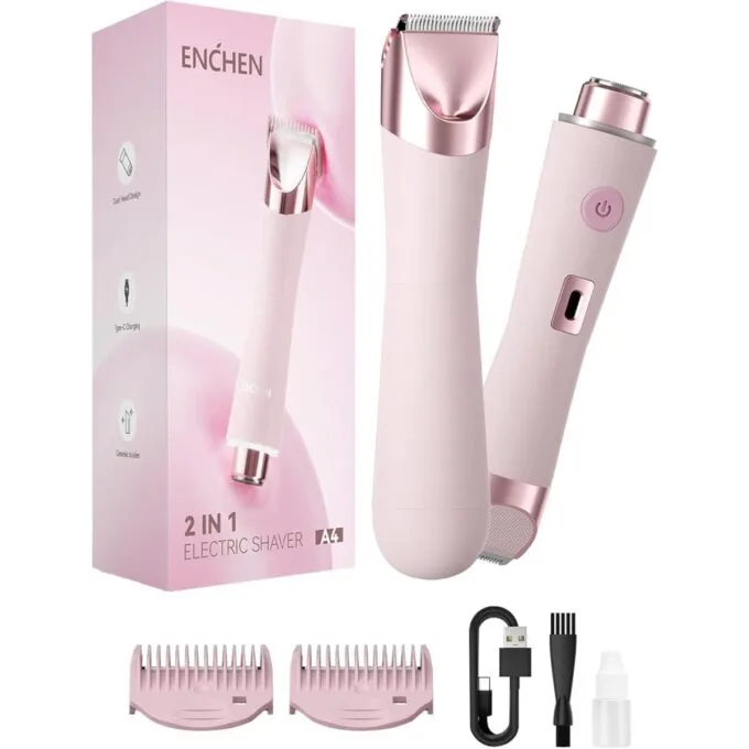 Enchen Body Hair Trimmer A4 USB-C 400mAh Pink — image 10