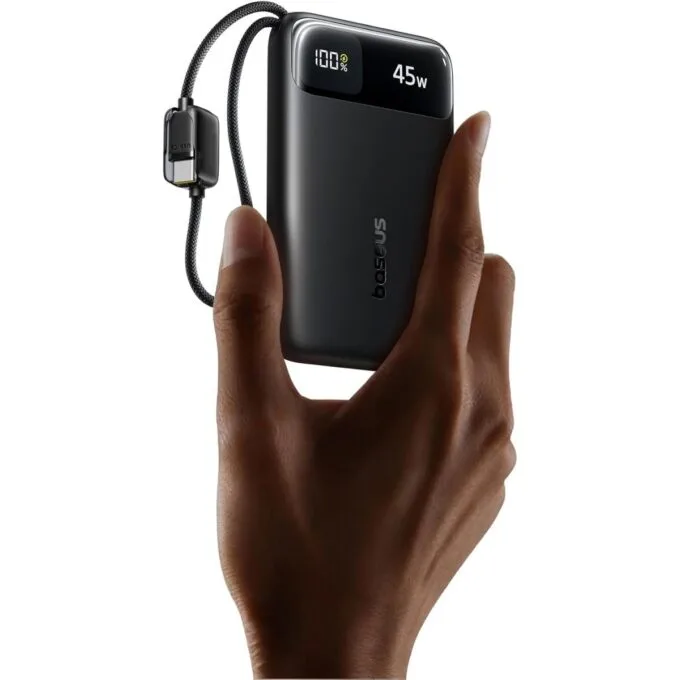 Baseus Powerbank 45W 10000mAh + Display EnerFill FC11 Black — image 1