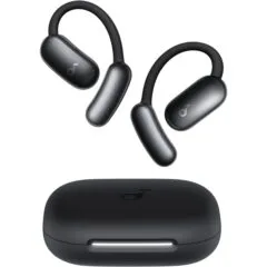 Anker Soundcore TWS Earphones Open Air AeroFit 2 AI Assistant, Hi-Res, 35H Playtime,  Black
