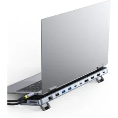 Baseus 12-in-1 Laptop Docking Station 2 x 4K HDMI & 1 x 4K DP - 2x USBC & 3x USB-A - SD Gb Lan PD100W