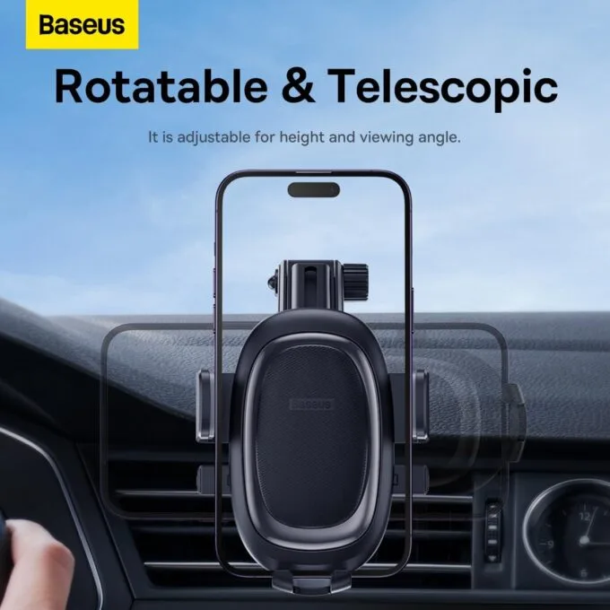 Baseus Car Holder Dash/Wind Gravity Telescopic Suction UltraControl Pro Series Black — image 4