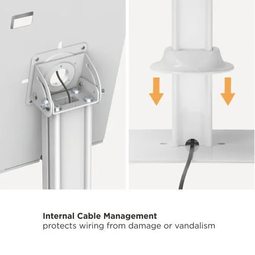 Brateck Tablet FloorStand AntiTheft 10-11'' with Brochure Holder PAD34-04 White — image 5
