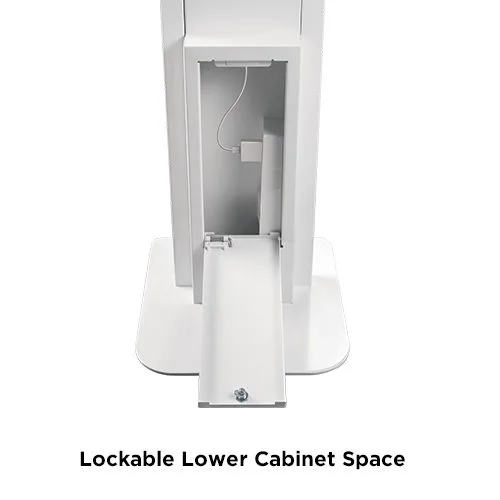 Brateck Tablet FloorStand AntiTheft 10-11'' with Custom Branding PAD32-01 White — image 6