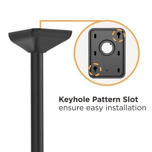 Brateck TV Ceiling Mount Twin 60x40 50kg/Screen 1.58m Lockable LVC03-246TL-02 — image 7