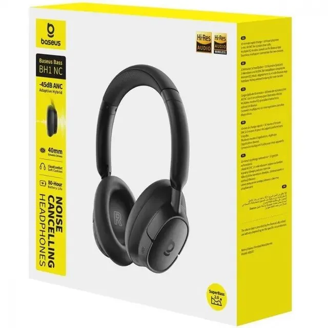Baseus Headphones Over Ear ANC Bass BH1 NC White — image 8