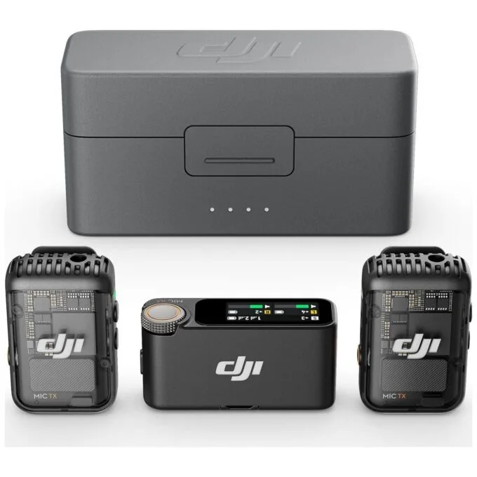 DJI Mic 2 - Wireless microphone system (2 TX + 1 RX) — image 1