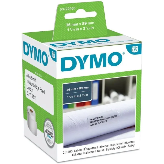 DYMO LW - Large Address Labels - 36 x 89 mm - S0722400 — image 1