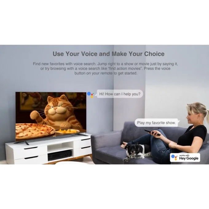 Dahua LTV32-SG100 32'' HD Google TV with HDR10, Dolby Digital Plus & Voice Control Remote — image 8