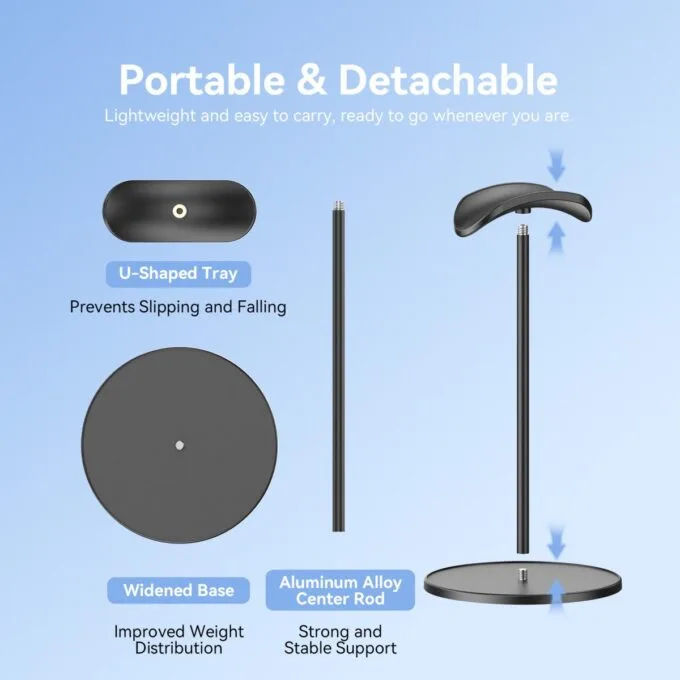 Vention AUDIO Headphone Stand Premium ABS + Rubber-Coated Metal KSOB0 — image 6