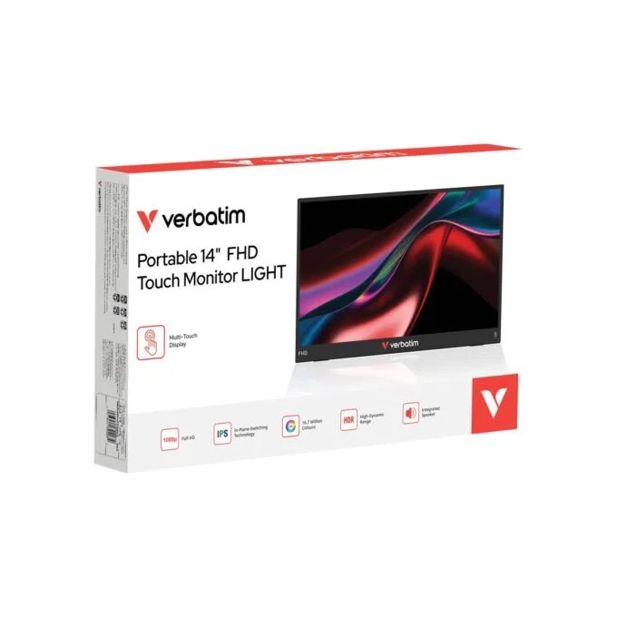 Verbatim Monitor Portable Touch 14" Full-HD USB-C LIGHT Series — image 6