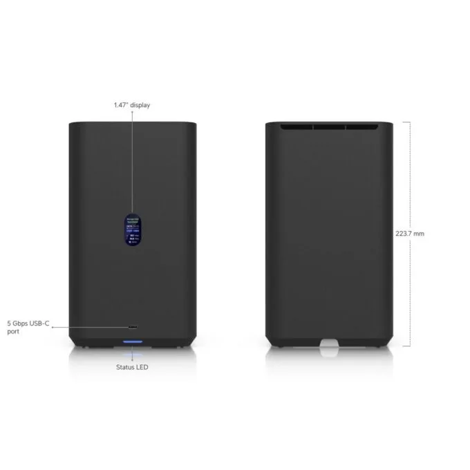 Ubiquiti UniFi NAS 2-Bay 3.5" 2.5GbE USB-C PoE Black UNAS-2 — image 6