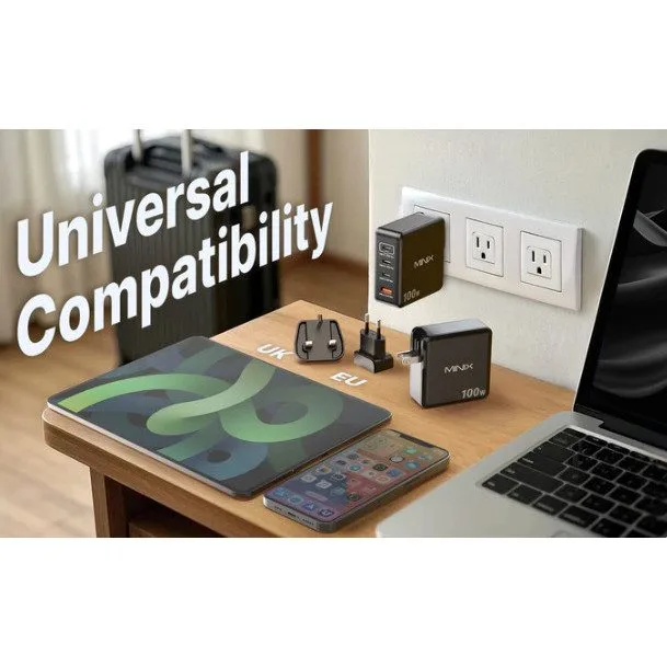 MINIX GaN Wall Charger 100W 3xUSB-C/1xUSB-A NEO P100 — image 6