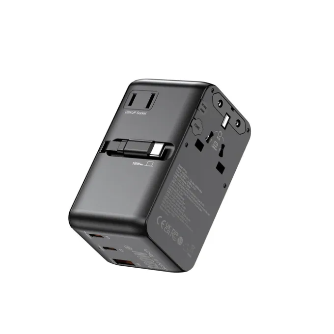 MINIX Gan Wall Charger Travel 100W with Retractable USB-C cable TP100C — image 6
