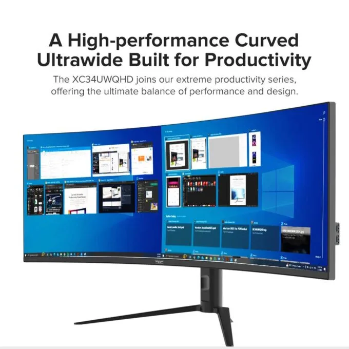Armaggeddon Gaming Monitor 34'' Curved 1800R 3.5K 180Hz 1ms XC34UWQHD Super 180 Black — image 6