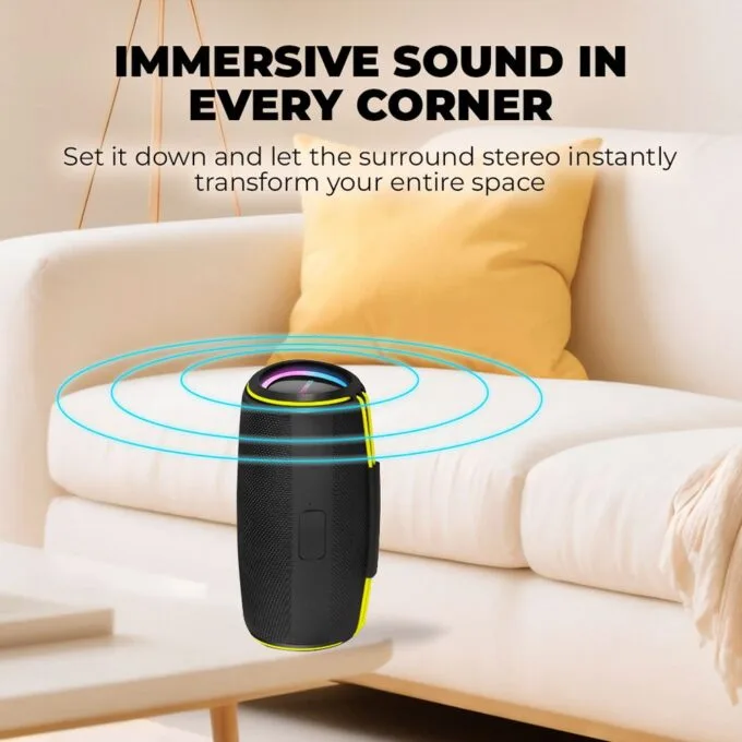 SonicGear Portable Speaker TWS BT/USB/FM/RGB IPX5 30W SONICGO! BOOM 6 — image 6