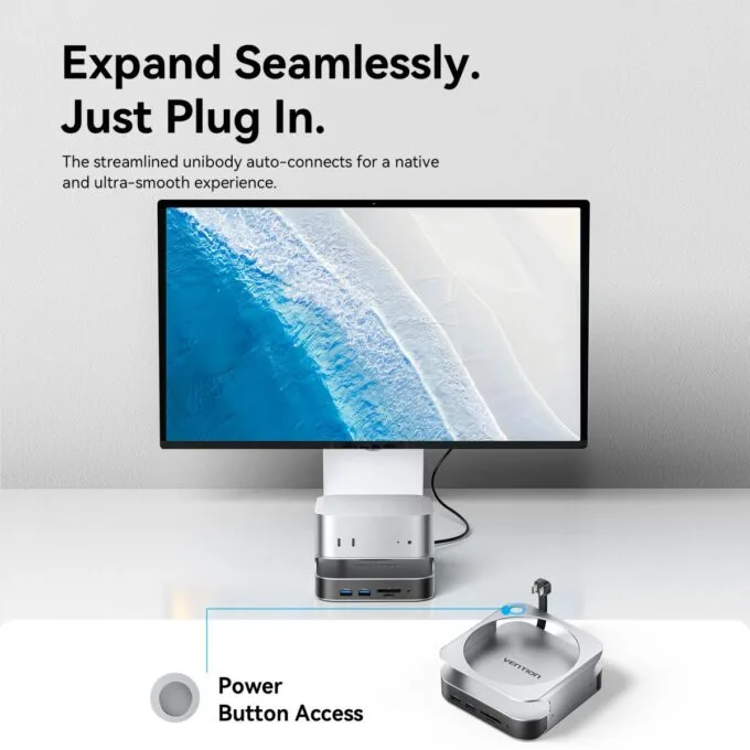 Vention IT HUB 10-in-1 USB-C Docking Station for Mac Mini THIHAG — image 5