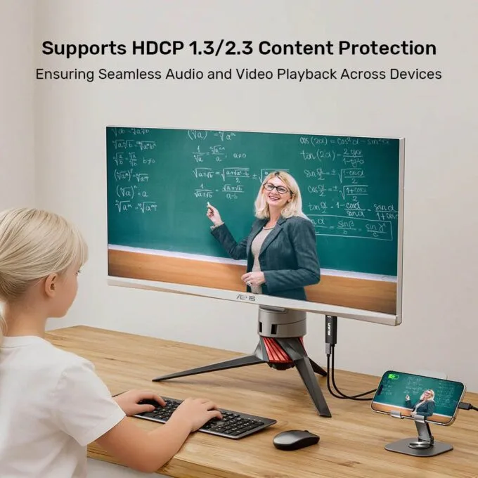 Unitek Converter USB-C to HDMI Cable 4K60Hz 2.0m + PD100W V1439A — image 7