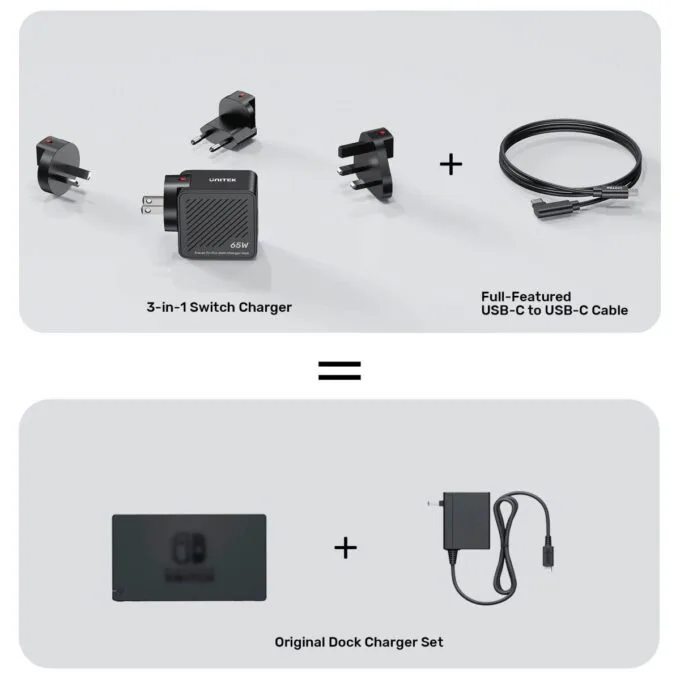 Unitek Charge Wall Travel GaN 65W USBCx1 USBAx1 HDMIx1 P1242 Black — image 8