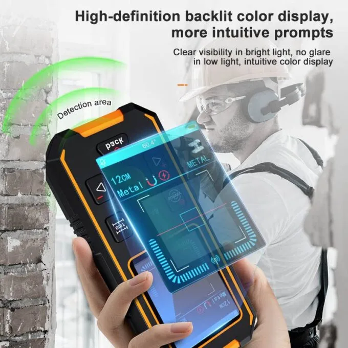 Noyafa Multifunctional Wall Detector / Stud Finder  detect metal, wood, and live wires NF-513S — image 7