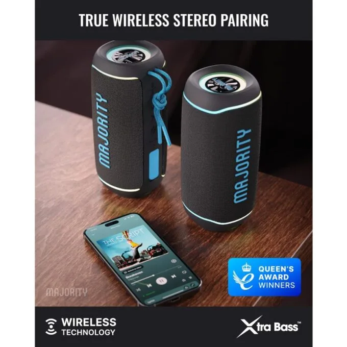 Majority Portable Speakers Move 2 IPX67 24W USB/AUX/SD/RGB UK — image 5