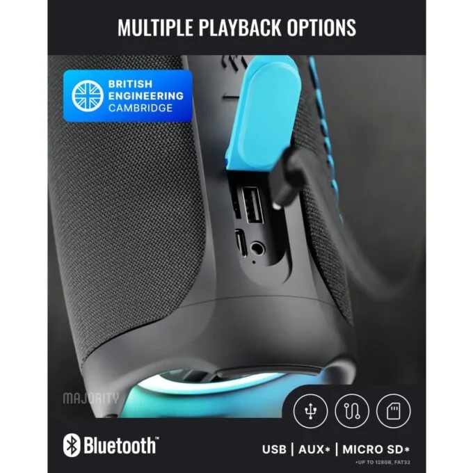 Majority Portable Speakers Move 3 IPX67 40W USB/AUX/SD/RGB UK — image 6