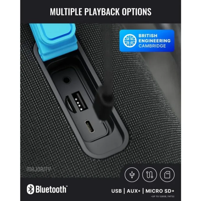 Majority Portable Speakers Move 4 IPX67 70W USB/AUX/SD/RGB UK — image 6