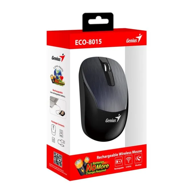 Genius Mouse Wireless Rechargeable ECO-8015 Iron Grey — image 7