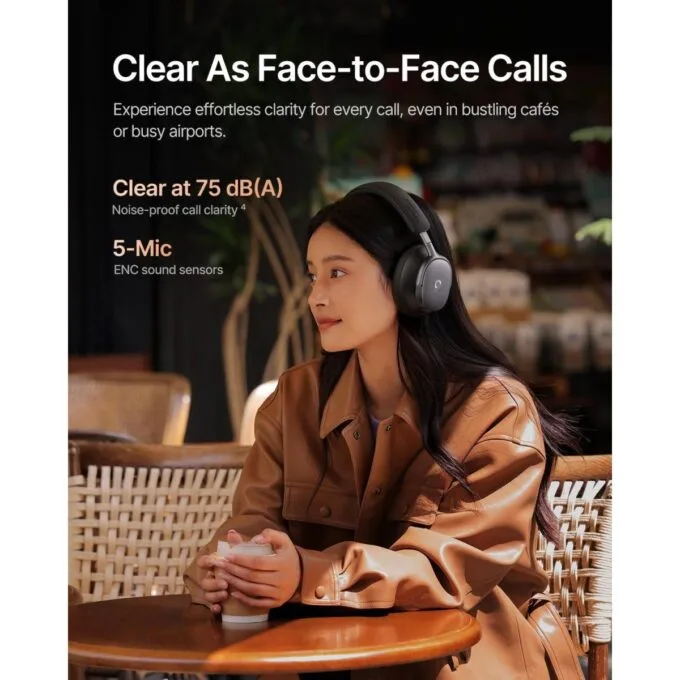 Baseus Headphones Over Ear, ANC, Dolby Audio, Hi-Res Audio, 100H Playtime, Inspire XH1 By BOSE Black — image 8