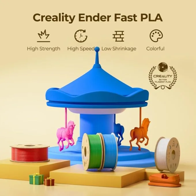 Creality Ender Fast PLA Blue 300mm/s 3D Printer Filament  1 kg Spool,1.84 — image 3