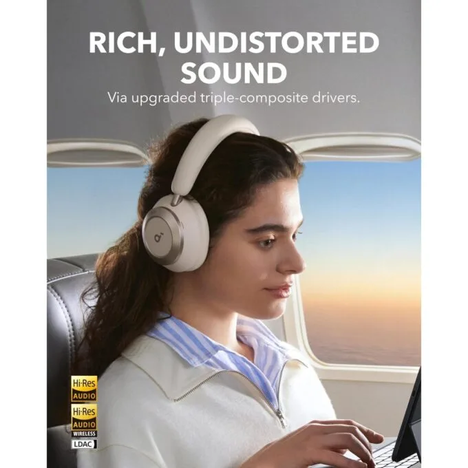 Anker Soundcore Headphones HiRes Space One Pro White — image 4