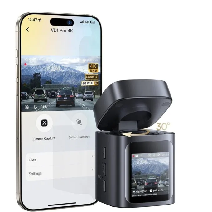 Baseus Car Dashcam Front 4K PrimeTrip VD1 Pro Black — image 1
