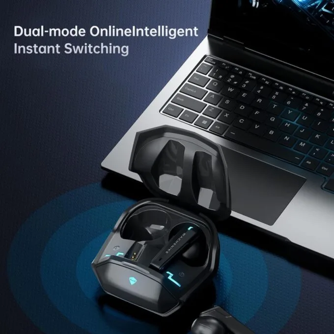 Machenike TWS Earphones TH60 , Ultra-Low Latency, Active Noise Cancelling Mic, 36-Hour Battery Life, IPX5 , VR, Switch, Pc, Phone — image 4