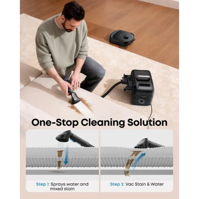 Anker Eufy Robot Vacuum Omni E28 with FlexiOne Portable Deep Cleaner — image 6