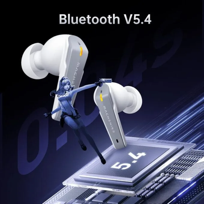 Machenike TWS Earphones TH60 , Ultra-Low Latency, Active Noise Cancelling Mic, 36-Hour Battery Life, IPX5 , VR, Switch, Pc, Phone — image 6