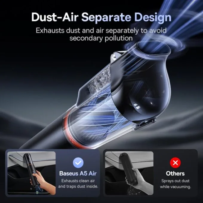 Baseus A5 Wireless Car Vacuum Cleaner 16000PA — image 4