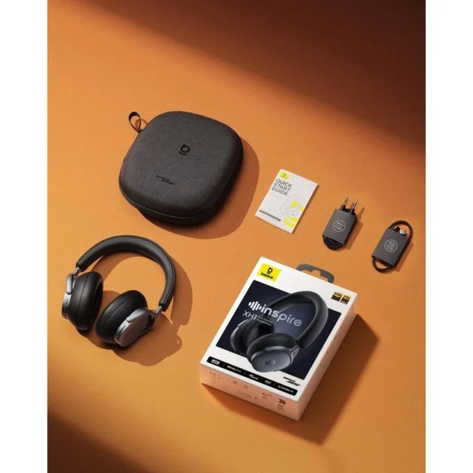 Baseus Headphones Over Ear, ANC, Dolby Audio, Hi-Res Audio, 100H Playtime, Inspire XH1 By BOSE Black — image 9