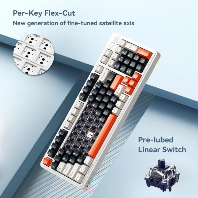 Machenike Wireless Gaming Keyboard KG98 KAILH Linear Switches — image 5