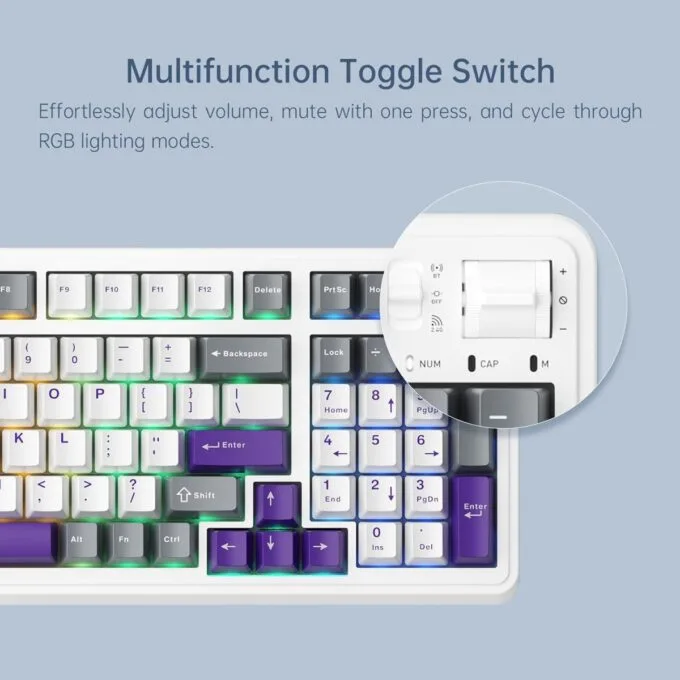 Machenike Wireless Gaming Keyboard KG98 KAILH Linear Switches — image 6