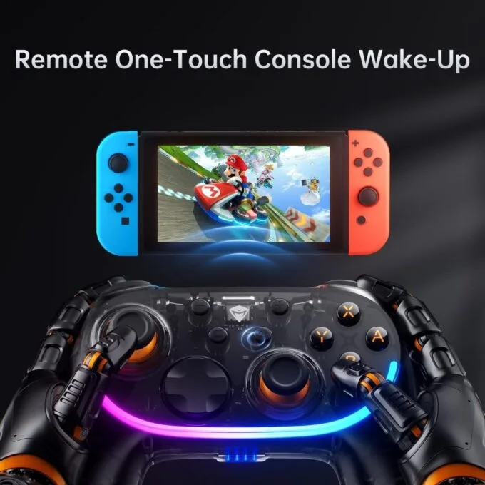 Machenike PC Gamepad Wireless S3 Hall Effect Joystick, RGB Black Lghting, Auto Sleep/Wake, 5-Level Vibration, PC Gamepad for PC/NS/iOS/Android TV with Charging Dock — image 5