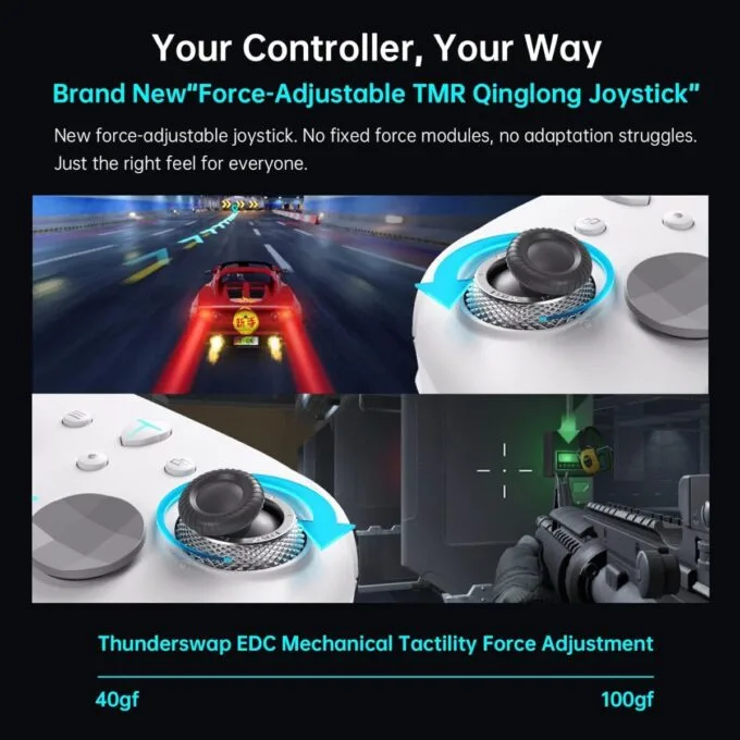 Thunderobot PC Gamepad Wireless G80 ThunderSwap ,Dual TMR Triggers, Optical Buttons, 1000Hz Polling Rate, RGB Backlight — image 6