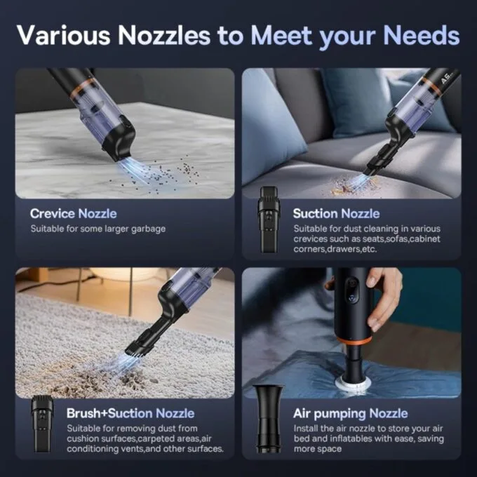 Baseus A5 Wireless Car Vacuum Cleaner 16000PA — image 3