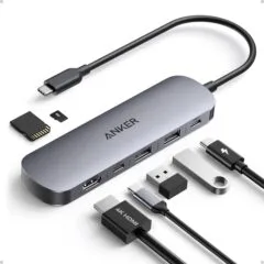 Anker Work Hub USB-C 7-in-1 1xUSBC 2xUSBA 1xPD100W 4KHDMI-SD A83D2