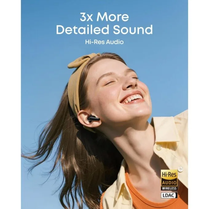 Anker Soundcore TWS Earphones R60i NC HiRes Audio , Translation Earbuds, 50H Playtime White — image 6