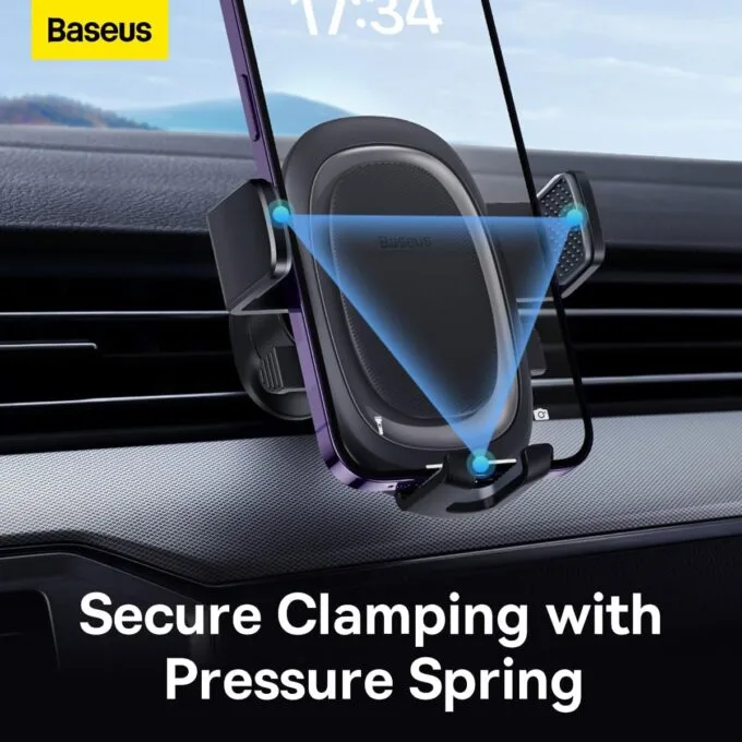 Baseus Car Holder Dash/Wind Gravity Telescopic Suction UltraControl Pro Series Black — image 6
