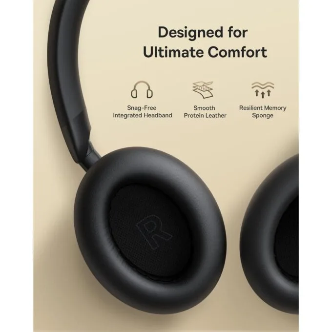 Baseus Headphones Over Ear ANC, LDAC, Spatial Acoustics, 80-Hour Battery, MH1 Black — image 3