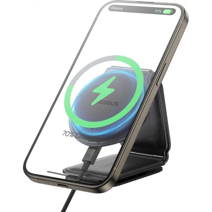 Baseus Car Charger Wireless Dash Magnetic PrimeTrip Series C02 Black — image 2
