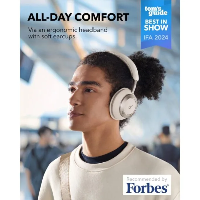 Anker Soundcore Headphones HiRes Space One Pro White — image 3