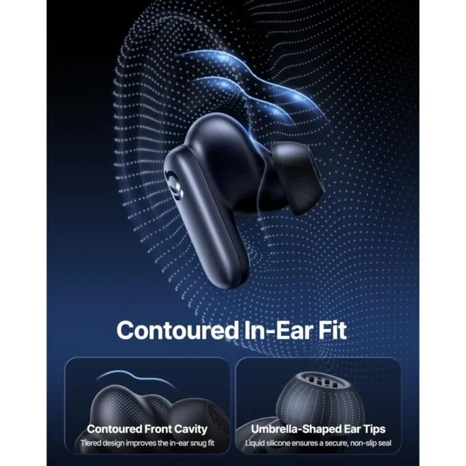 Baseus Headphones In Ear TWS, ANC, Dolby Audio, 45H Playtime, Inspire XP1 By BOSE Black — image 3