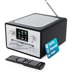 Majority Radio HOMERTON 2 FM,CD Player,BT,Spotify,USB Black