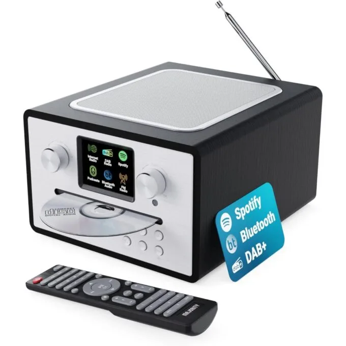 Majority Radio HOMERTON 2 FM,CD Player,BT,Spotify,USB Black — image 1
